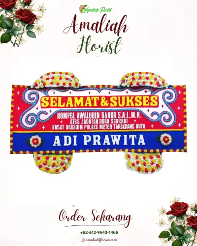 Karangan Bunga Ucapan Selamat di Dlimas